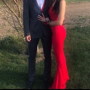 Red prom dress